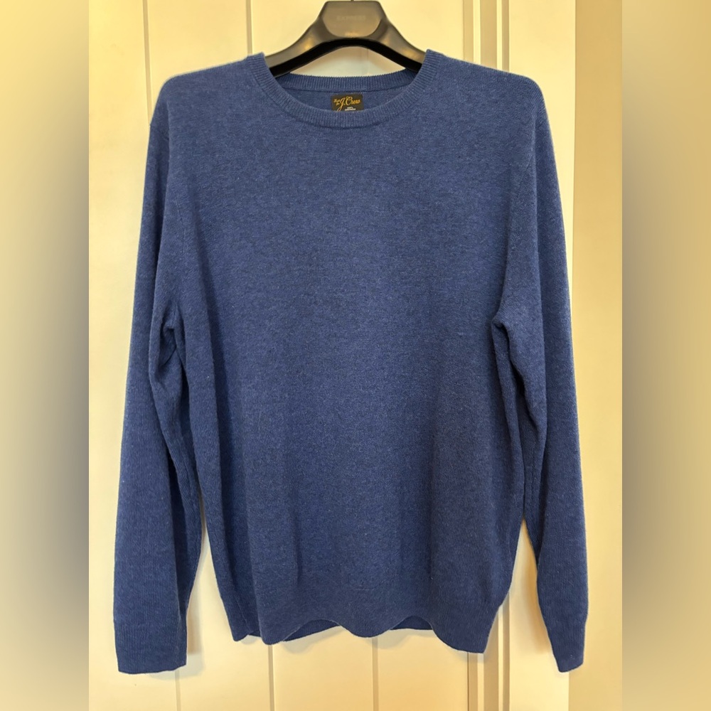 J. Crew Men's Cashmere Sweater in blue